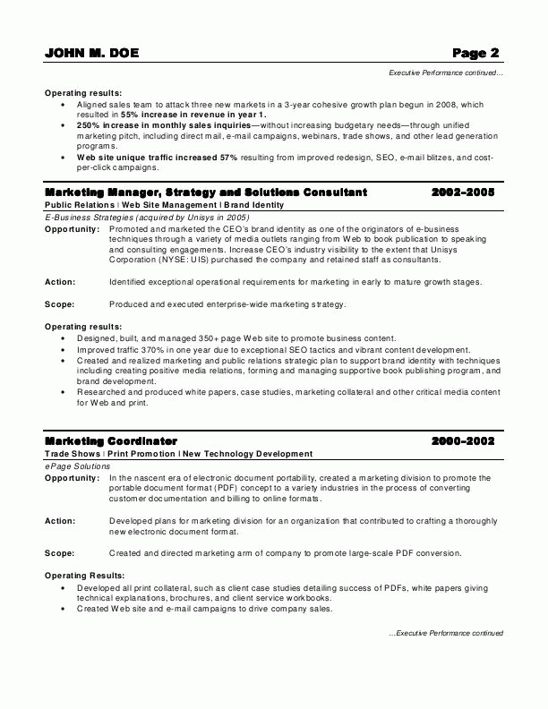 Sample Resumes Marketing Director Resume 9770